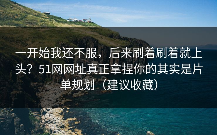 一开始我还不服，后来刷着刷着就上头？51网网址真正拿捏你的其实是片单规划（建议收藏）