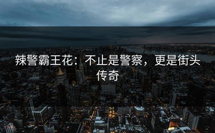 辣警霸王花：不止是警察，更是街头传奇